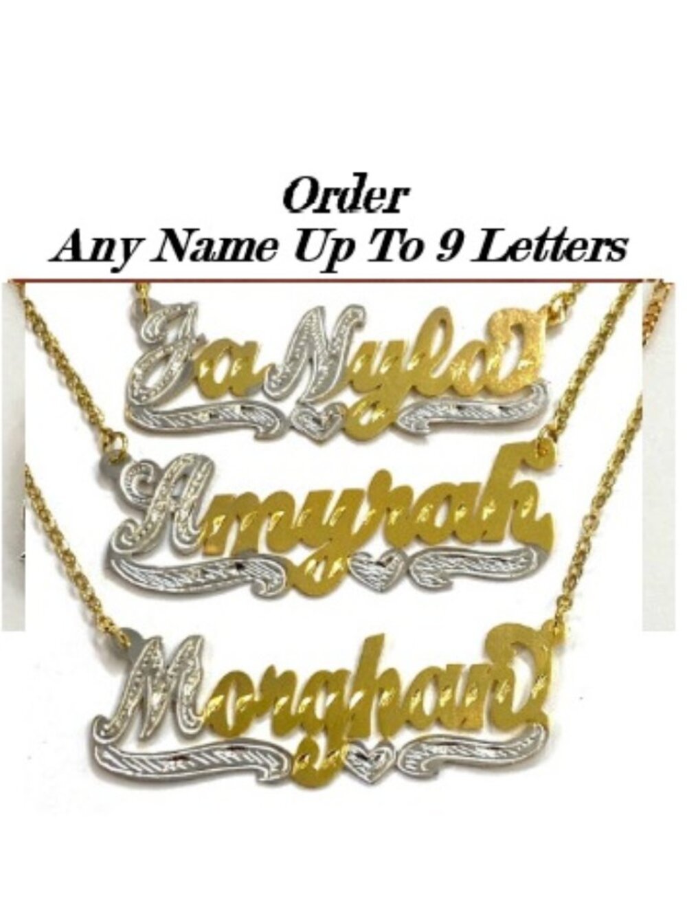personalized any name necklace chain #a1